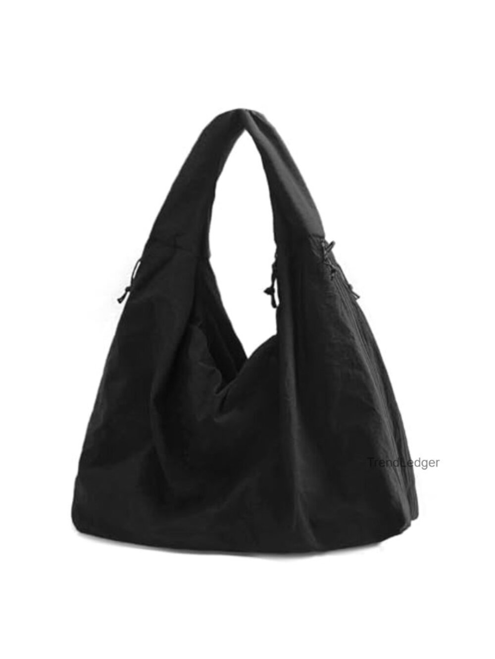 Large Nylon Hobo Bag Crescent Shoulder Bag Tote Casual Shopper Handbag